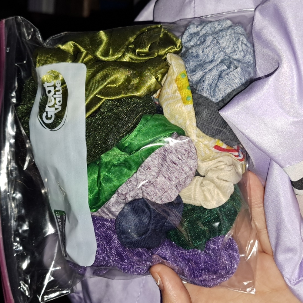 Variety Colored 13 piece scrunchie set